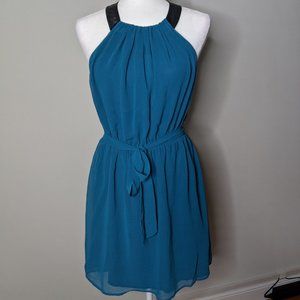 Ark & Co. Teal Open Back Dress, Size M